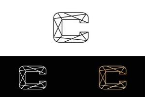 design geométrico do logotipo c vetor