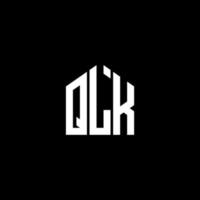 design de logotipo de letra qlk em fundo preto. conceito de logotipo de letra de iniciais criativas qlk. design de letra qlk. vetor