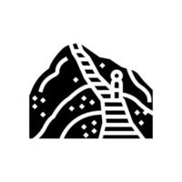 ilustração vetorial de ícone de glifo de escadas de haicai vetor