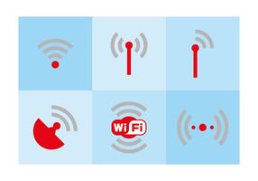 Logotipo e símbolos do WiFi vetor