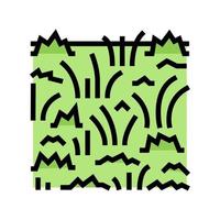 ilustração vetorial de ícone de cor de grama de parque prado vetor