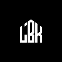 lbk carta design.lbk carta logo design em fundo preto. lbk conceito de logotipo de letra de iniciais criativas. lbk carta design.lbk carta logo design em fundo preto. eu vetor