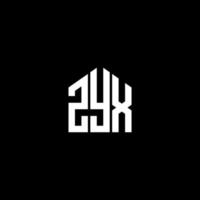 zyx carta design.zyx carta logo design em fundo preto. conceito de logotipo de letra de iniciais criativas zyx. zyx carta design.zyx carta logo design em fundo preto. z vetor