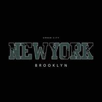 design de camiseta de vetor de tipografia de nova york