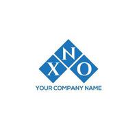xno carta logotipo design em fundo branco. xno conceito de logotipo de letra de iniciais criativas. xno design de letras. vetor