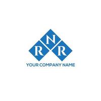 design de logotipo de carta rnr em fundo branco. conceito de logotipo de letra de iniciais criativas rnr. design de letra rr. vetor