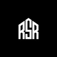 design de logotipo de carta rsr em fundo preto. conceito de logotipo de carta de iniciais criativas rsr. design de letra rsr. vetor