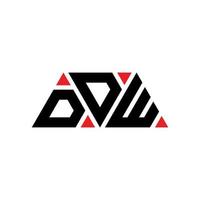 design de logotipo de letra triângulo ddw com forma de triângulo. monograma de design de logotipo de triângulo ddw. modelo de logotipo de vetor triângulo ddw com cor vermelha. logotipo triangular ddw logotipo simples, elegante e luxuoso. ddw