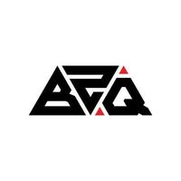 design de logotipo de letra triângulo bzq com forma de triângulo. monograma de design de logotipo de triângulo bzq. modelo de logotipo de vetor bzq triângulo com cor vermelha. logotipo triangular bzq logotipo simples, elegante e luxuoso. bzq