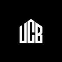 ucb carta design.ucb carta logotipo design em fundo preto. conceito de logotipo de carta de iniciais criativas ucb. ucb carta design.ucb carta logotipo design em fundo preto. você vetor