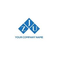 design de logotipo de letra zju em fundo branco. conceito de logotipo de letra de iniciais criativas zju. design de letra zju. vetor