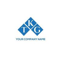 design de logotipo de carta tkg em fundo branco. conceito de logotipo de letra de iniciais criativas tkg. design de letra tkg. vetor
