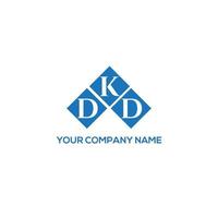 design de logotipo de carta dkd em fundo branco. conceito de logotipo de letra de iniciais criativas dkd. design de letra dkd. vetor