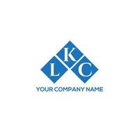 lkc carta logotipo design em fundo branco. conceito de logotipo de letra de iniciais criativas lkc. design de letras lkc. vetor