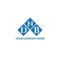 design de logotipo de carta dnb em fundo branco. conceito de logotipo de letra de iniciais criativas dnb. design de letra dnb. vetor