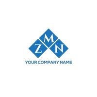 design de logotipo de carta zmn em fundo branco. conceito de logotipo de letra de iniciais criativas zmn. design de letra zmn. vetor