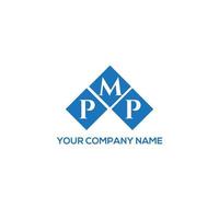 design de logotipo de carta pmp em fundo branco. conceito de logotipo de letra de iniciais criativas pmp. design de letra pmp. vetor