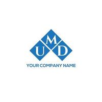 design de logotipo de carta webumd em fundo branco. conceito de logotipo de letra de iniciais criativas umd. design de letra umd. vetor