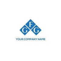 gfg carta logotipo design em fundo branco. gfg conceito de logotipo de carta de iniciais criativas. gfg design de letras. vetor