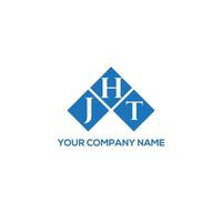 design de logotipo de carta jht em fundo branco. conceito de logotipo de letra de iniciais criativas jht. design de letra jt. vetor