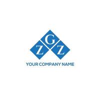 design de logotipo de letra zgz em fundo branco. conceito de logotipo de letra de iniciais criativas zgz. design de letra zgz. vetor