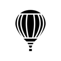 ilustração em vetor ícone de glifo de transporte aéreo de balão