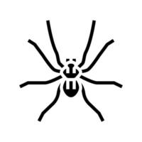 ilustração em vetor ícone glifo de inseto aranha