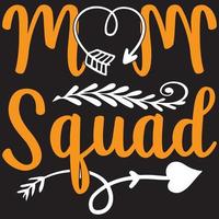 mom squad - camiseta do dia das mães e design svg, arquivo vetorial, você pode baixar. vetor