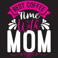 melhor hora do café com a mãe vetor