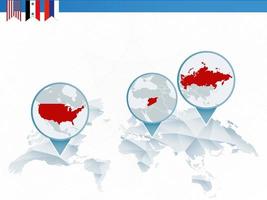 infográficos do conflito dos eua, síria e rússia. vetor