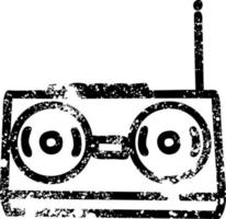 ícone de toca-fitas de rádio vetor