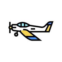ilustração vetorial de ícone de cor de escola de voo de avião vetor