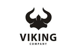 design de logotipo de capacete de armadura viking, para barco, cross fit, academia, clube de jogos, esporte vetor