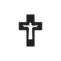 ícone de cruz de religião eps 10 vetor