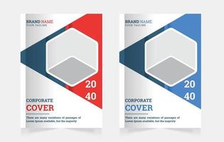 modelo de design de capa de livro corporativo de negócios de relatório anual a4 ou pode ser usado para relatório anual, revista, folheto, pôster, banner, portfólio, perfil da empresa, site, design de capa de brochura vetor