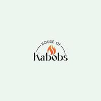 kebab, rasturent, modelo de design de vetor de logotipo de comida para negócios