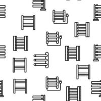 padrão sem emenda de vetor de toalheiro aquecido