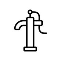 ilustração de contorno de vetor de ícone de bomba de água