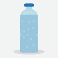 ilustração vetorial de garrafa de água de plástico de água mineral pura fresca vetor