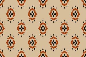 arte abstrata do padrão ikat. padrão étnico sem costura em bordados tribais, folclóricos e estilo mexicano. listrado geométrico. design para plano de fundo, papel de parede, ilustração vetorial, tecido, roupas, tapete. vetor