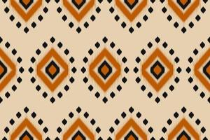 ikat étnica sem costura padrão tradicional. design para plano de fundo, papel de parede, ilustração vetorial, têxtil, tecido, vestuário, batik, tapete, bordado. vetor