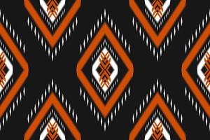 ikat sem costura padrão étnico em tribal. design para plano de fundo, papel de parede, ilustração vetorial, tecido, roupas, tapetes, bordados. vetor