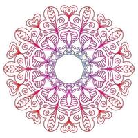 desenho de mandala para livros de colorir. ornamentos redondos decorativos mandala vintage. vetor