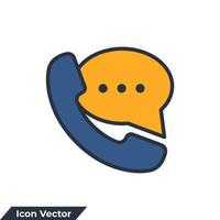 suporte a ilustração em vetor logotipo ícone. modelo de símbolo de suporte ao cliente para coleção de design gráfico e web