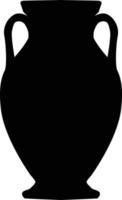 vaso grego antigo em fundo branco. logotipo de vaso grego. estilo plano. vetor