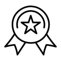 um ícone de design editável de distintivo de estrela vetor