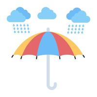 ícone de design moderno de guarda-chuva vetor
