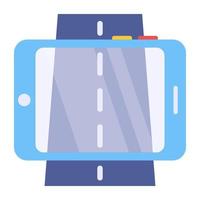 ícone de design perfeito da estrada móvel vetor
