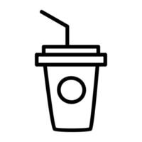 ícone de design moderno de bebida para viagem vetor