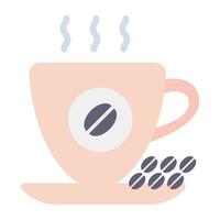 um ícone de download premium de xícara de café vetor
